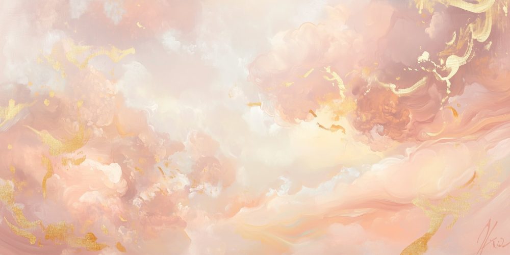 Dromerig Pastel Abstract Schilderij behang