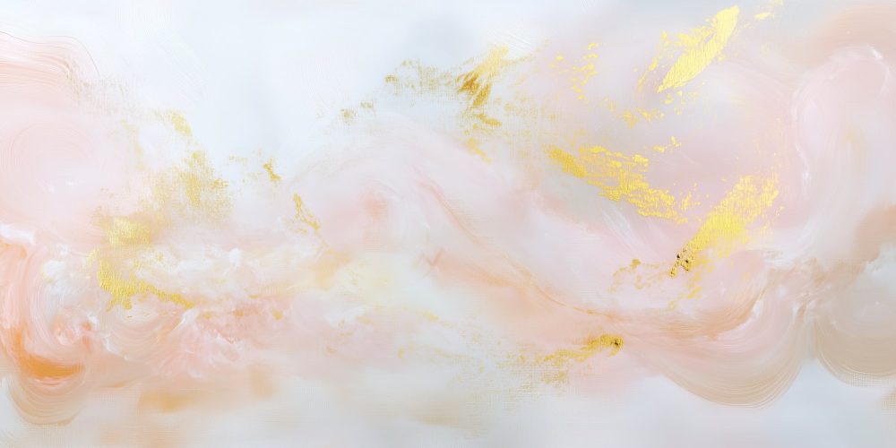 Dromerig Gouden Abstract Schilderij behang