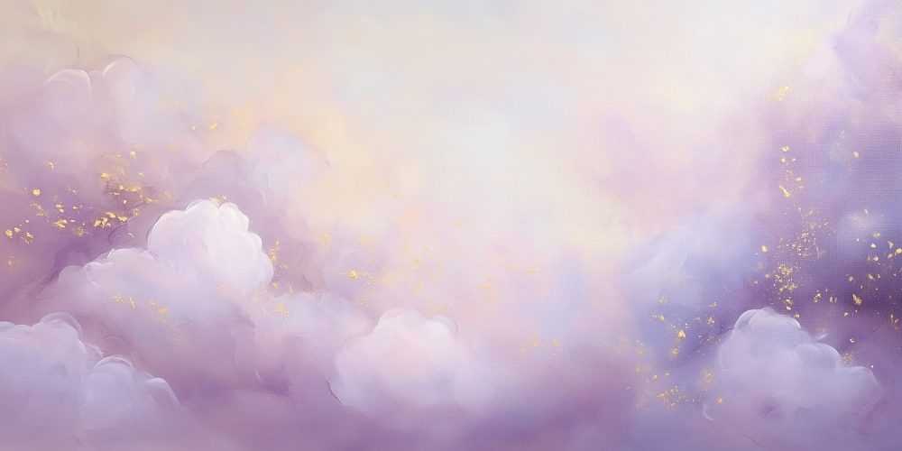 Gouden Glitter Wolkenhemel behang