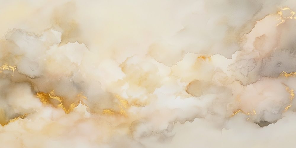 Gouden abstract waterverf kunst behang