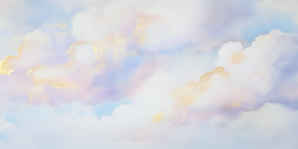 Gouden Wolkensereniteit behang