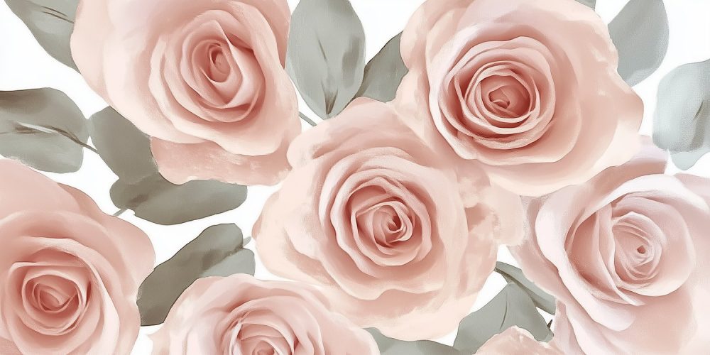 Roze rozenboeket harmonie behang