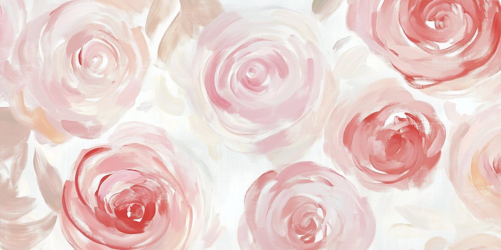 Watercolor Rozen Aquarel behang