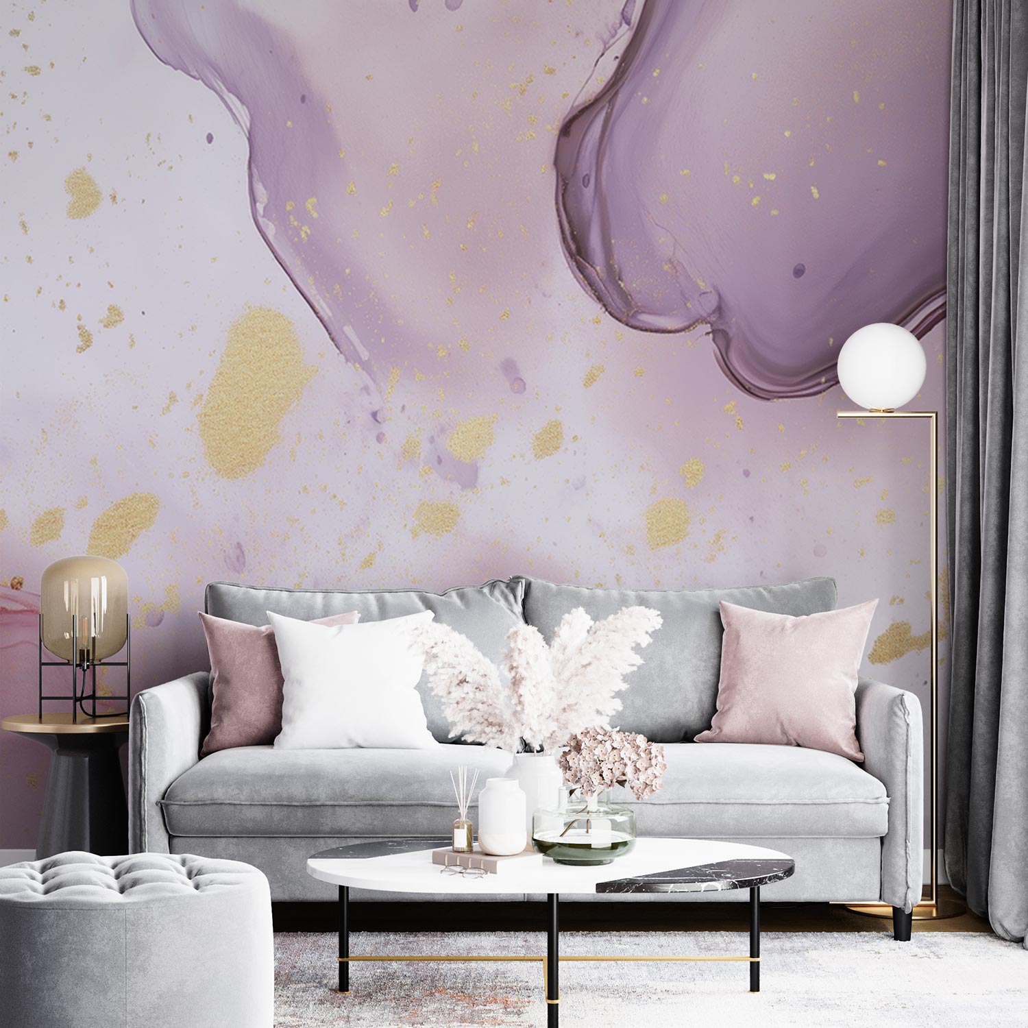 Levendige abstracte kleurenexplosie behang - Afbeelding 2