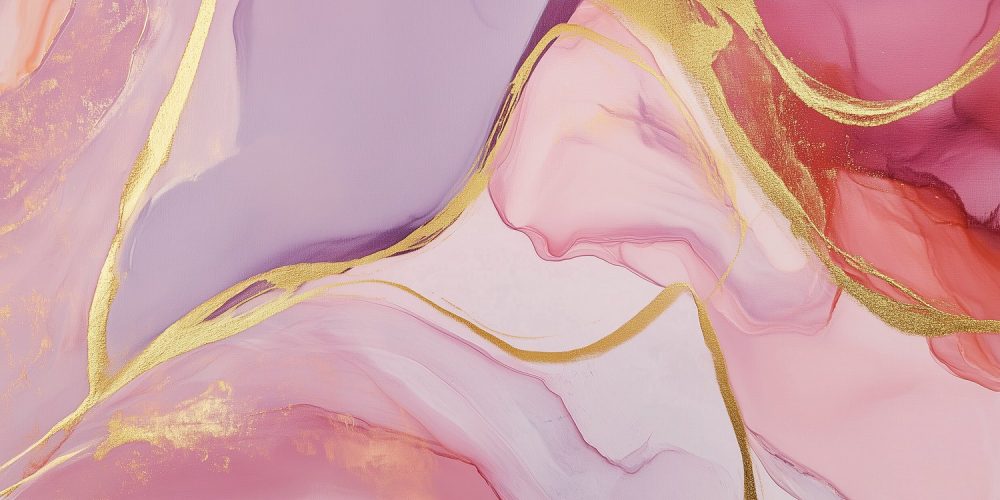 Vibrant Gouden Abstracte  behang