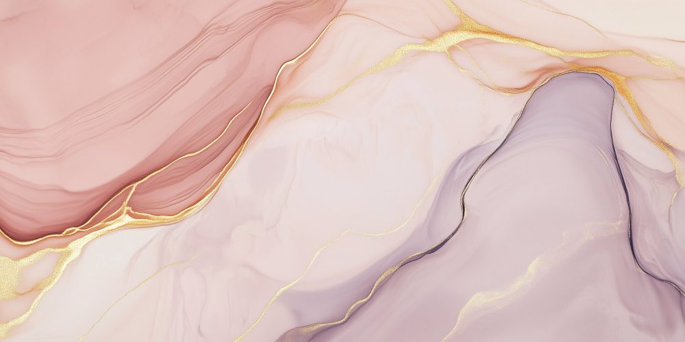 Roze Gouden Marmeren Abstract behang