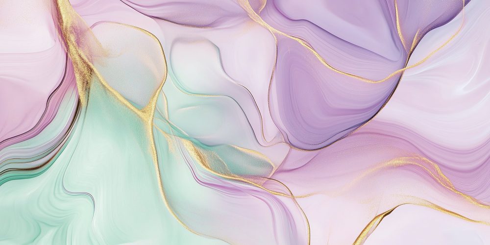 Levendige abstracte kleurenwerveling behang