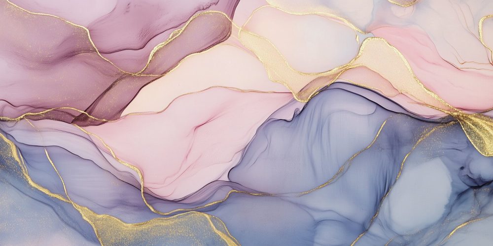 Dromerige Gouden Abstracte  behang