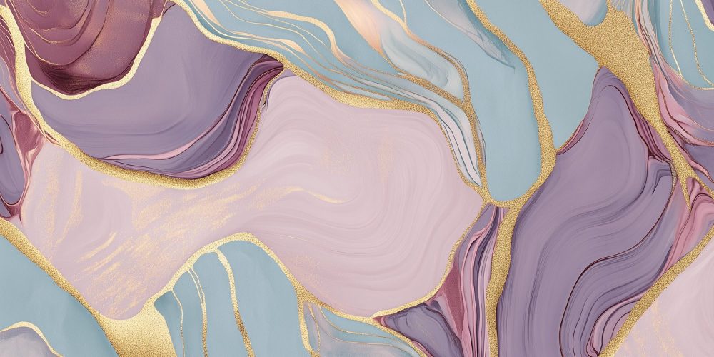 Dromerige Gouden Abstracte  behang