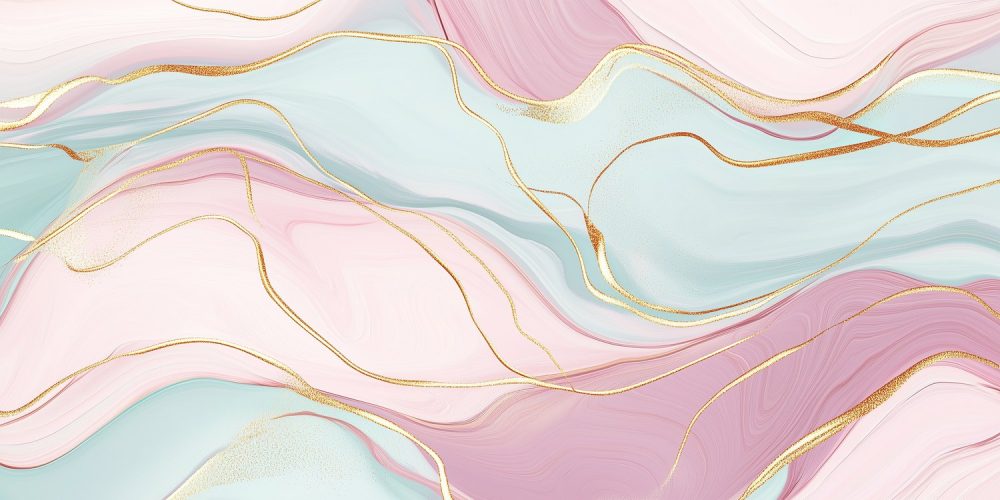 Levendige abstracte kleurenwerveling behang