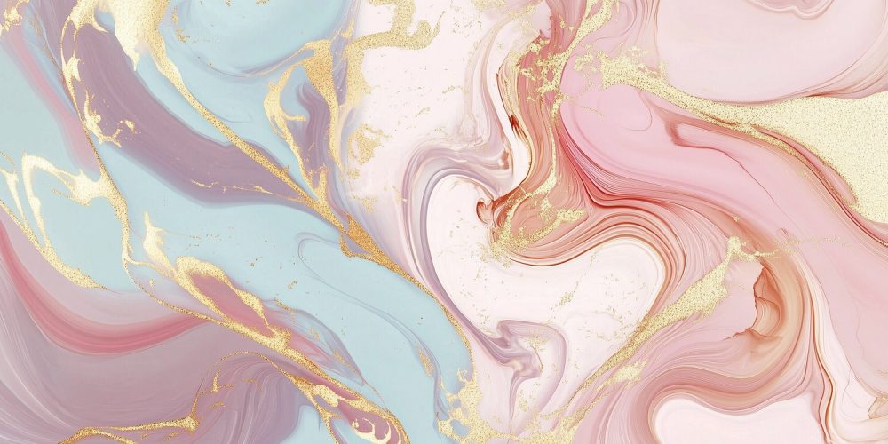 Abstracte Marmeren Kleurenwerveling behang