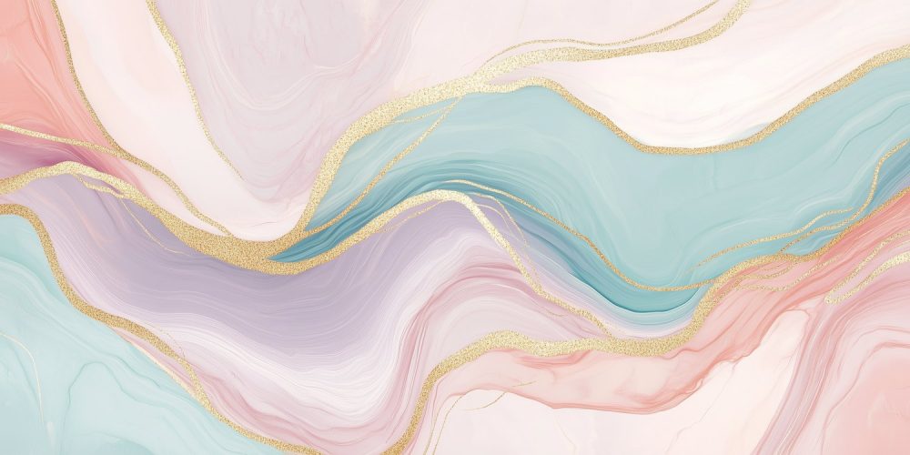 Levendige abstracte kleurenwerveling behang