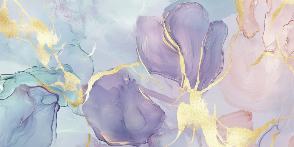 Levendige Abstracte Kunst behang