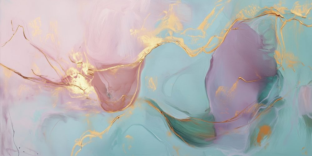 Abstracte kleurrijke energie behang