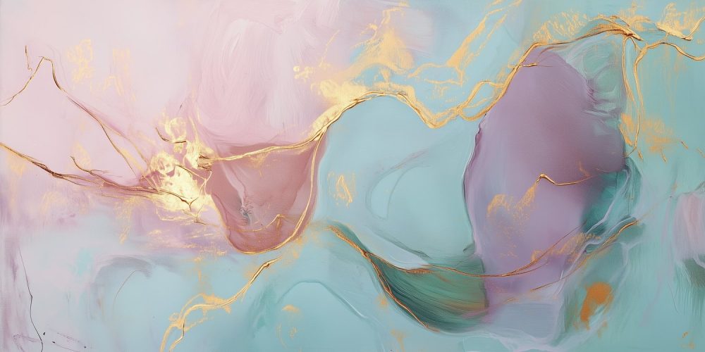 Dynamische Abstracte Kleurencompositie behang