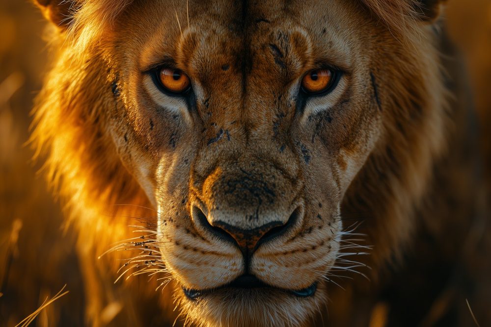 Koninklijke Leeuwenportret behang