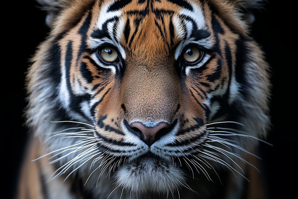 Majestueuze tijger close-up behang