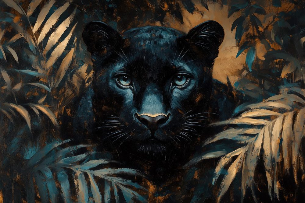 Mysterieuze Zwarte Panter behang