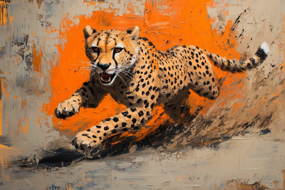 Snelheid in de Savanne behang