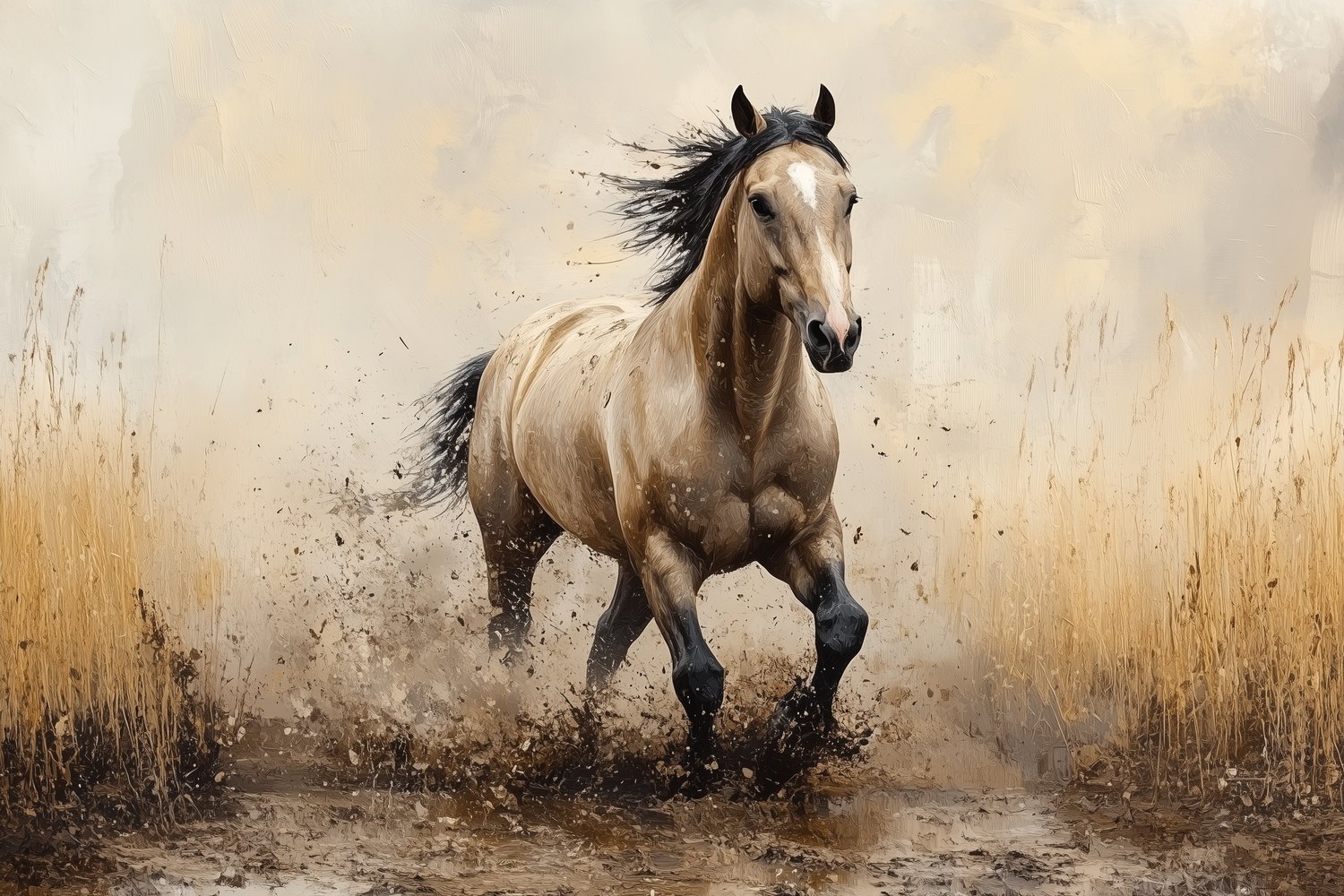 Mudgalloperend Paard behang