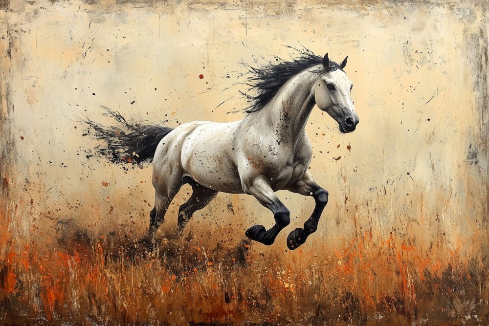 Galopperend Paard in Beweging behang