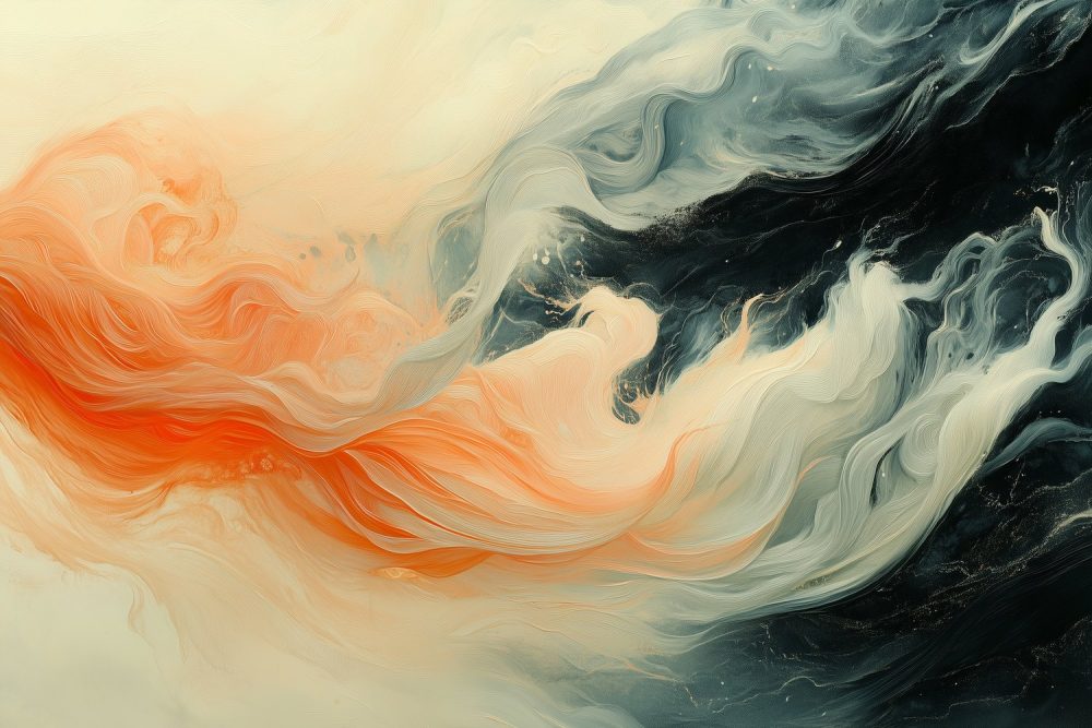 Levendige Abstracte Beweging behang