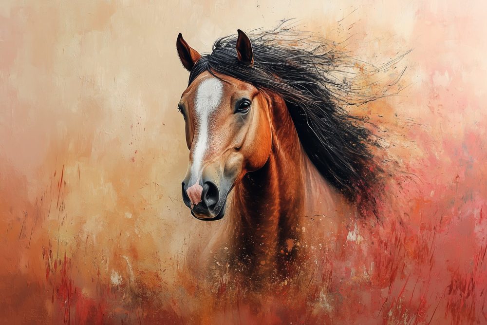 Wild Galopperend Paard behang