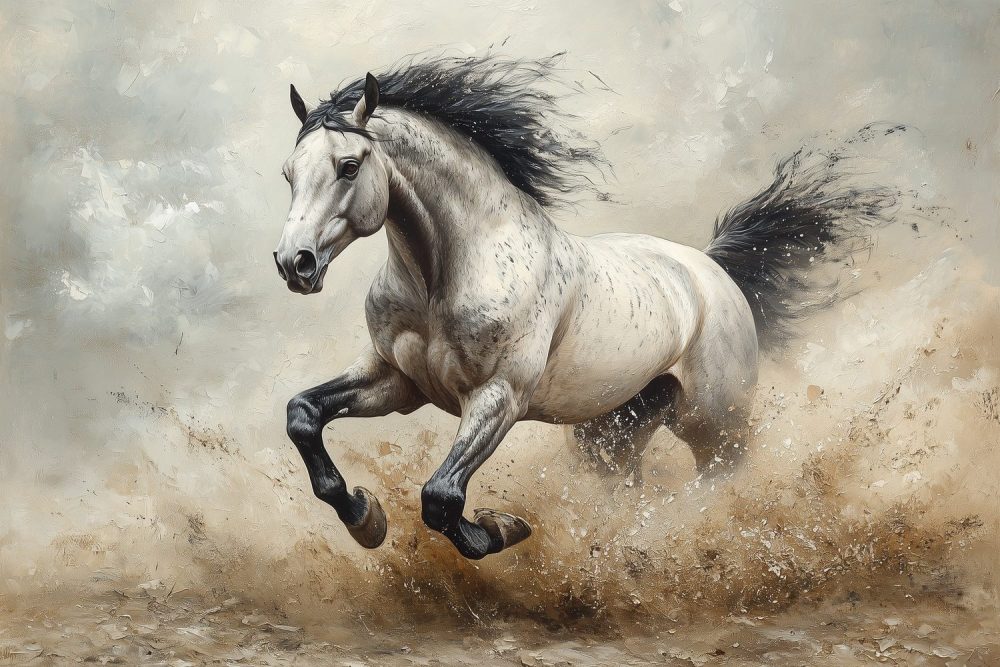 Galopperend Paard in Beweging behang