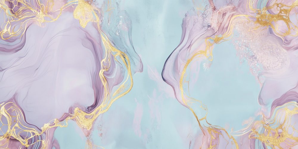 Levendige Marmeren Kleurenpracht behang