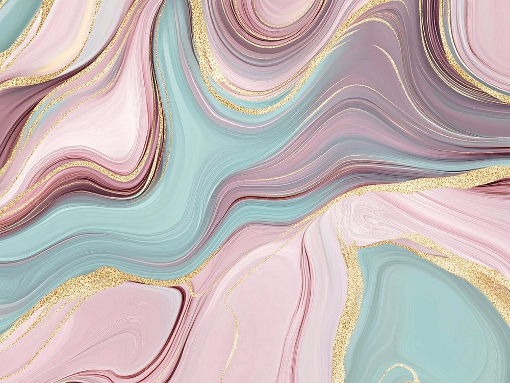 Abstracte Marmeren Kleurenwerveling behang