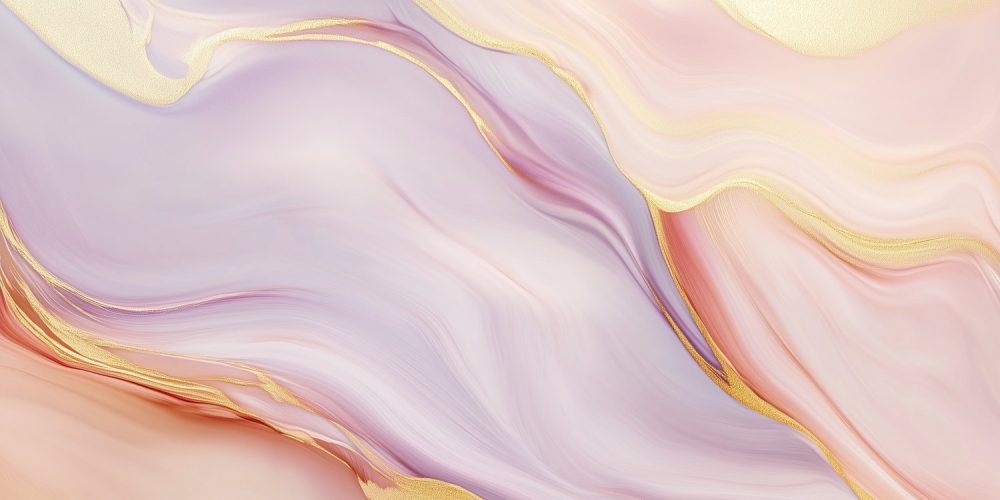 Prachtige Roze Gouden Abstracte  behang