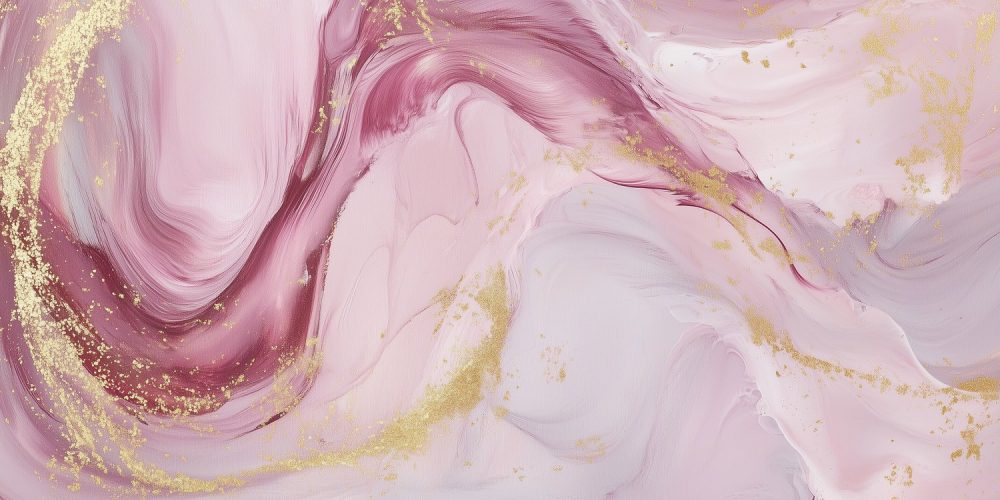 Gouden Glitter Roze  behang