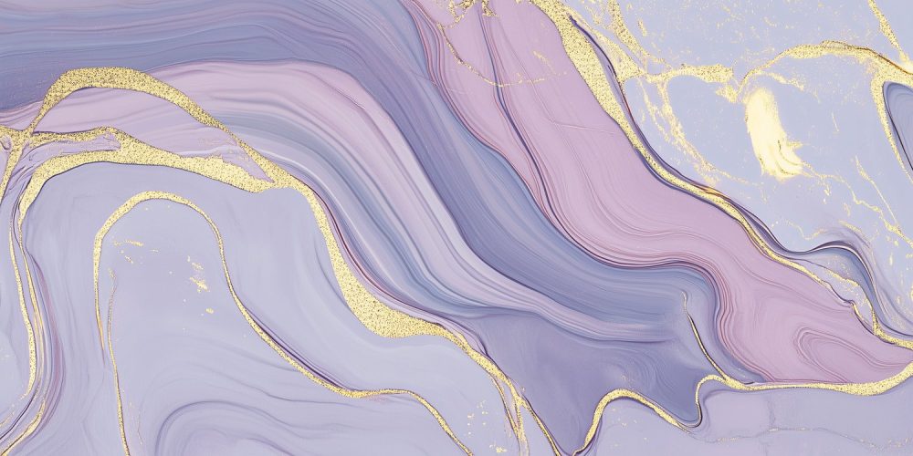 Purper Gouden Marmer Abstract behang