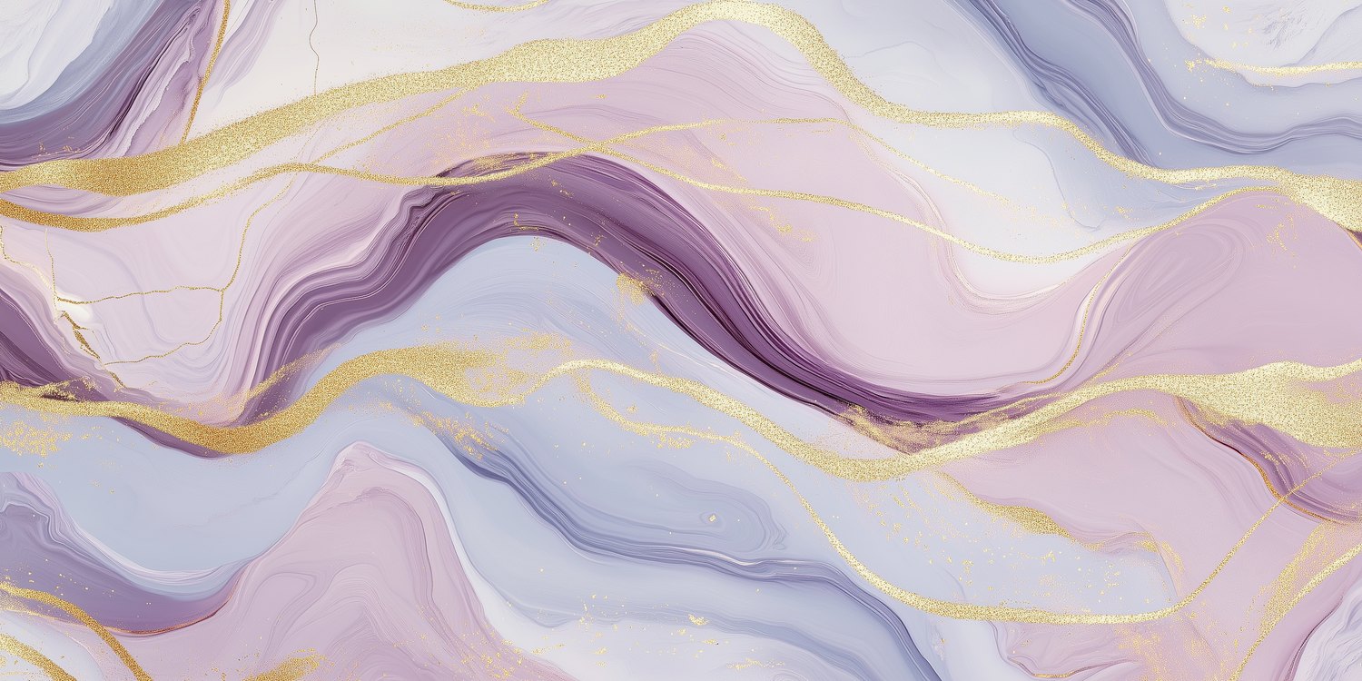 Purper Gouden Marmer Abstract behang