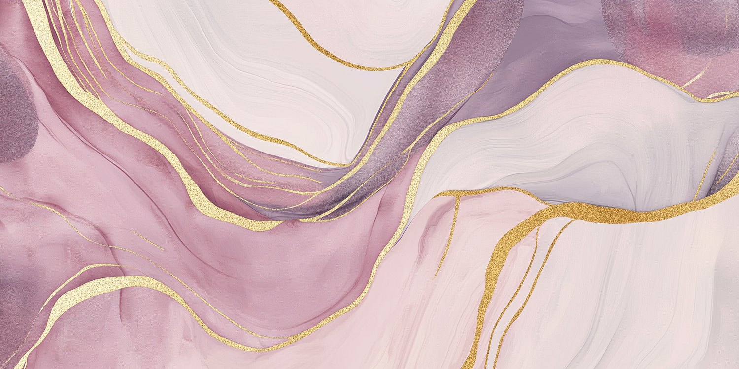Dromerige Gouden Abstracte behang