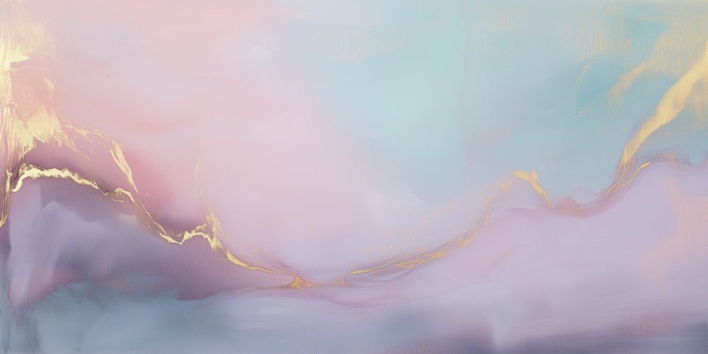 Dromerige abstracte kleurencompositie behang