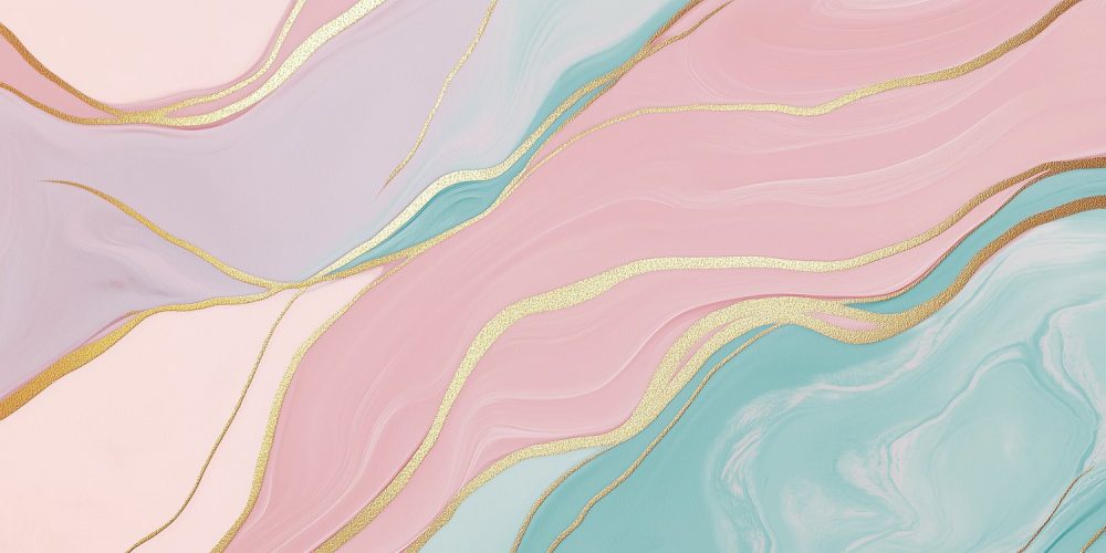 Levendige abstracte kleurengolf behang