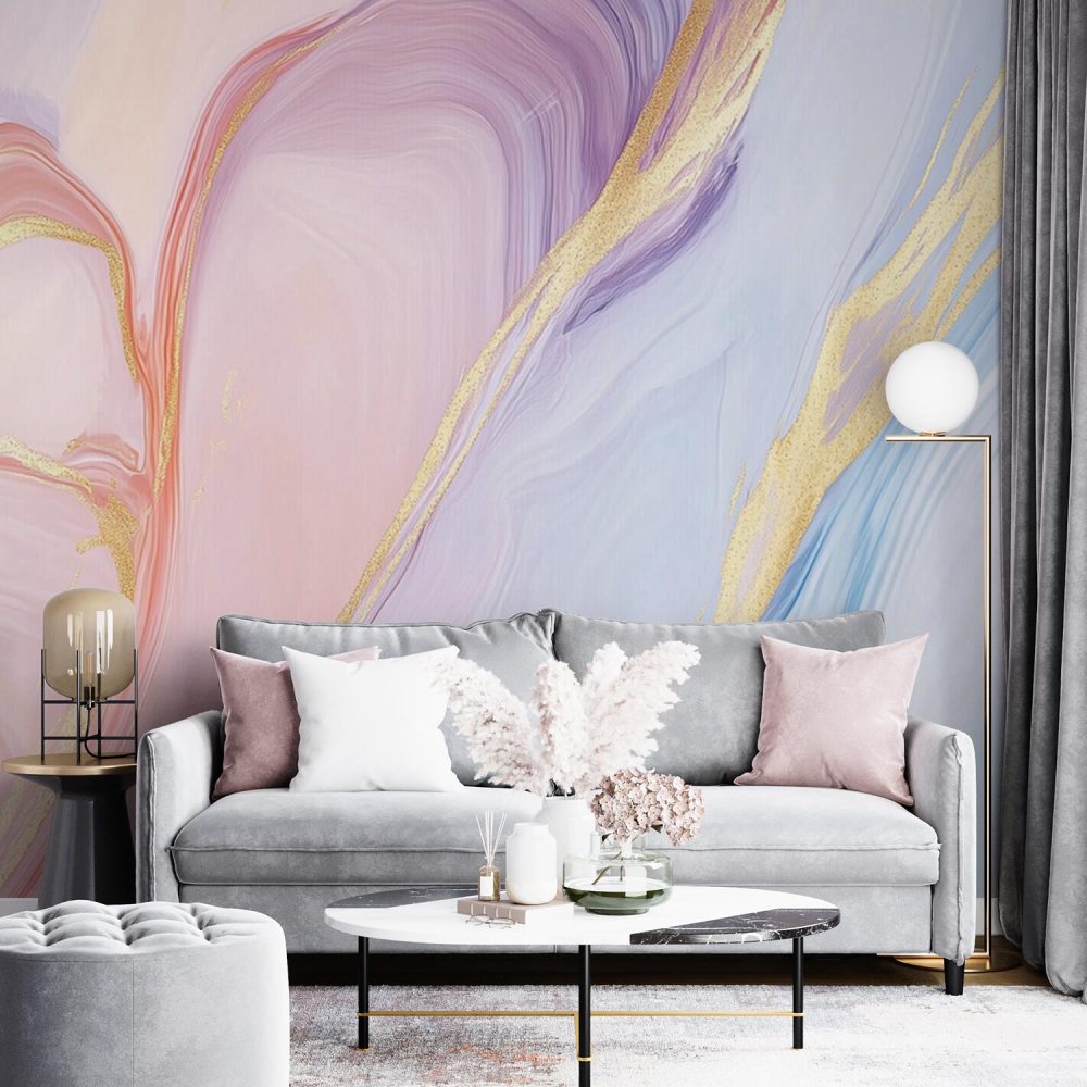 Alternative view of Marmerachtige Abstracte  behang