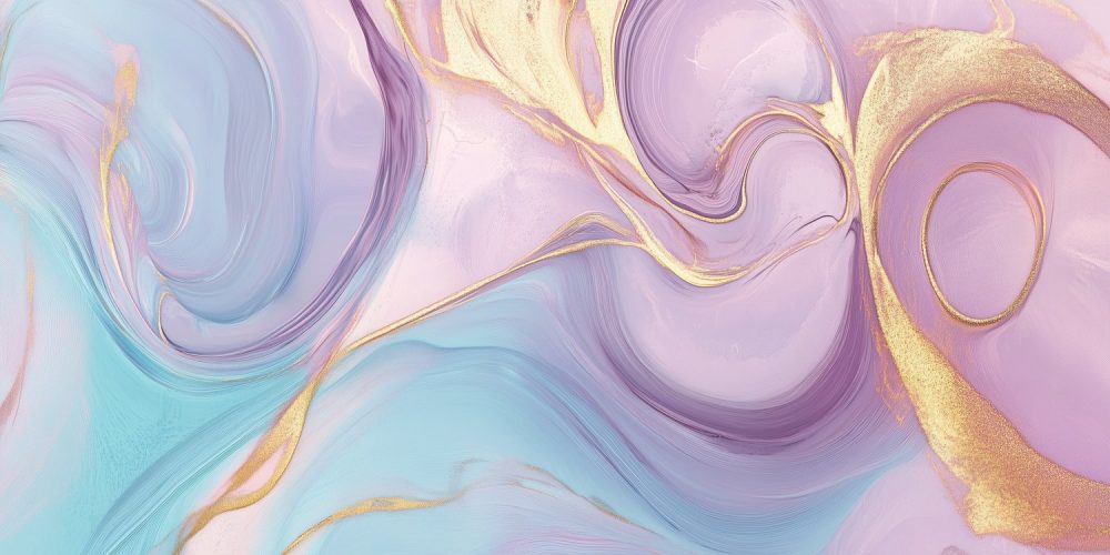 Dynamische Gouden Abstracte Werveling behang