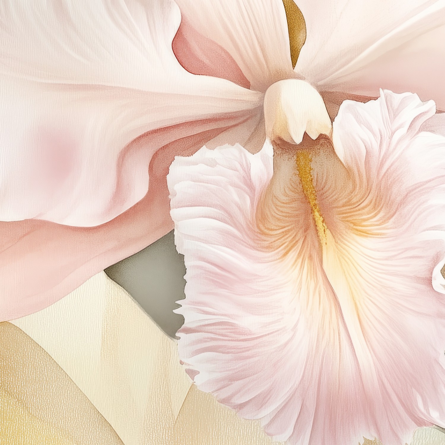 Prachtige Roze Orchidee Bloem behang - Afbeelding 5