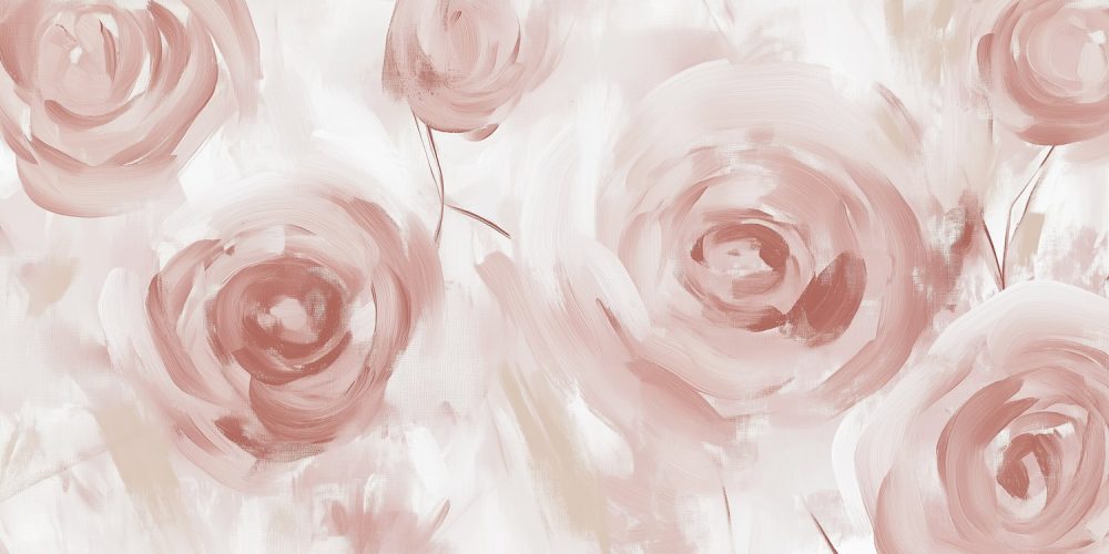 Dromerig Rozen Schilderij behang