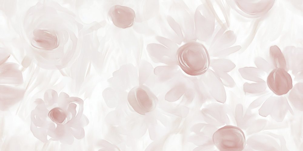 Pastel Watercolor Bloemen behang
