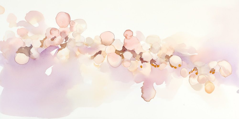 Zachte abstracte pastelschilderij behang