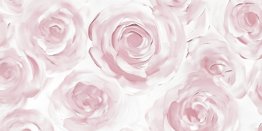 Zachte Rozen Print behang