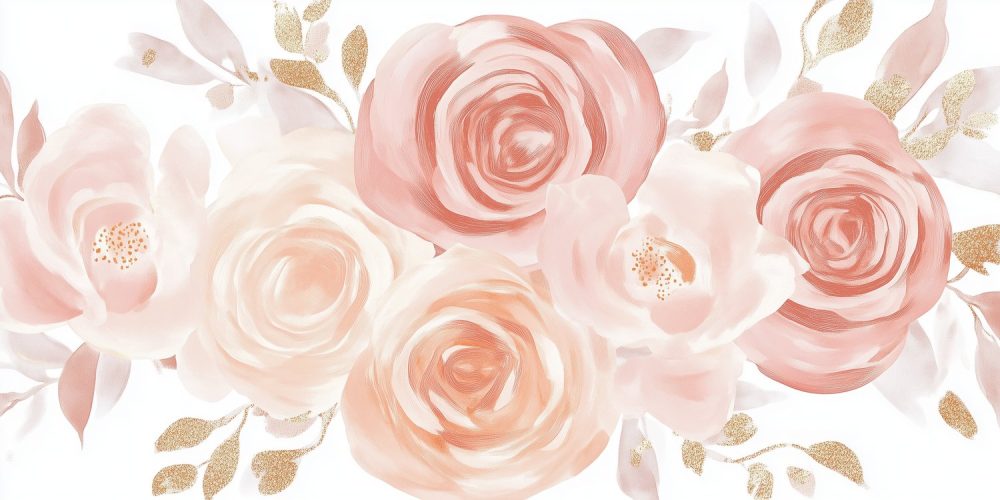 Gouden Rozenkrans Arrangement behang