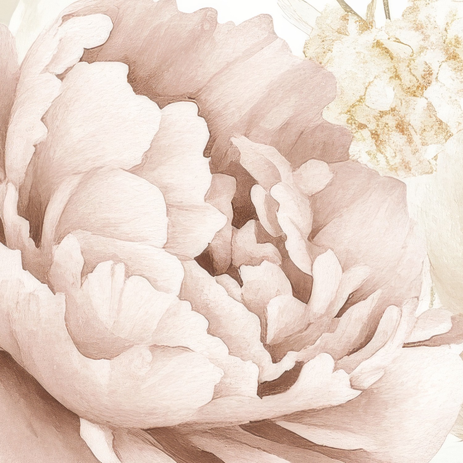 Prachtige roze pioenrozenboeket behang - Afbeelding 5