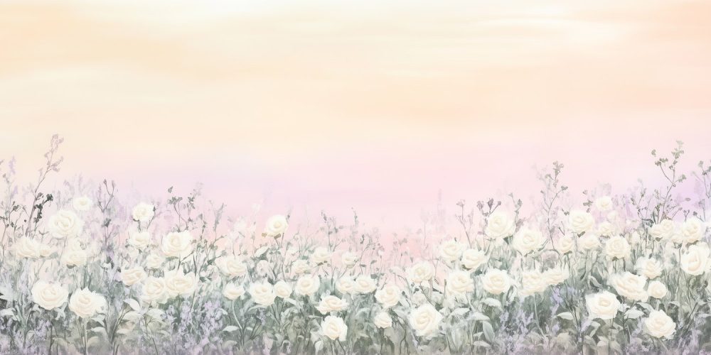 Dromerig Rozenveld Pastel behang