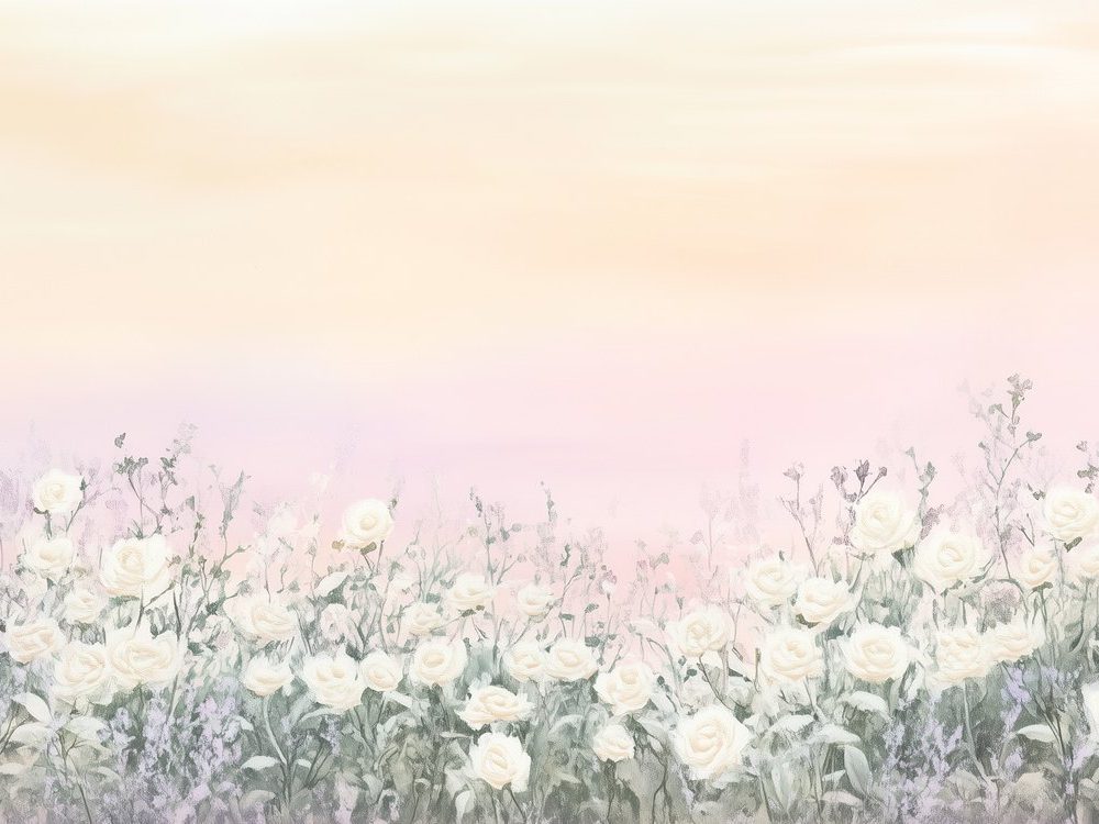 Dromerig Rozenveld Pastel behang