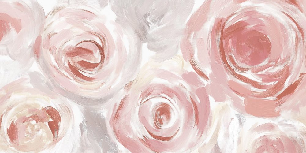 Dromerig Rozen Schilderij behang