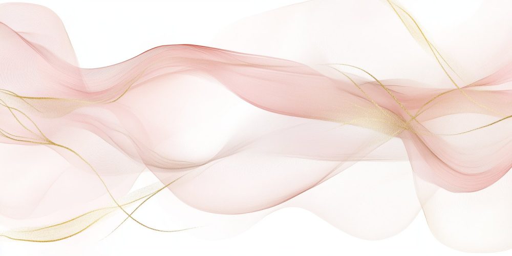 Roze Gouden Sierlijke Abstractie behang